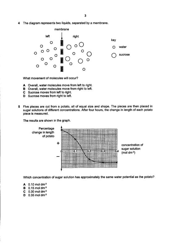 West Spring 2019 Sec 3 Combined Biology End-of-Year Exam, page 2