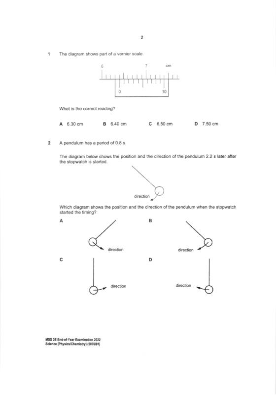 Meridian 2022 Sec 3 Combined Physics End-of-Year Exam, page 2