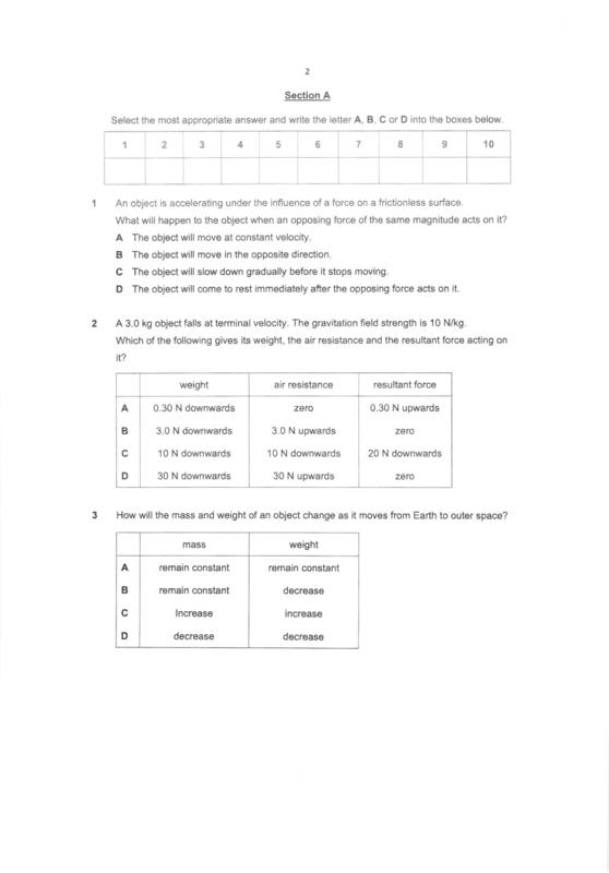 Tampines 2022 Sec 3 Physics Weighted Assessment 2, page 2